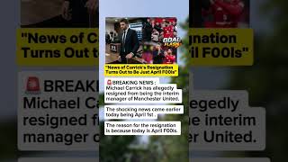Michael Carrick Leaves Manager's Chair, Netizens Get Pranked! #football #premierleague #short