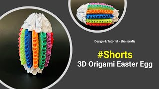 #shorts 3D Origami Easter Egg Wealth