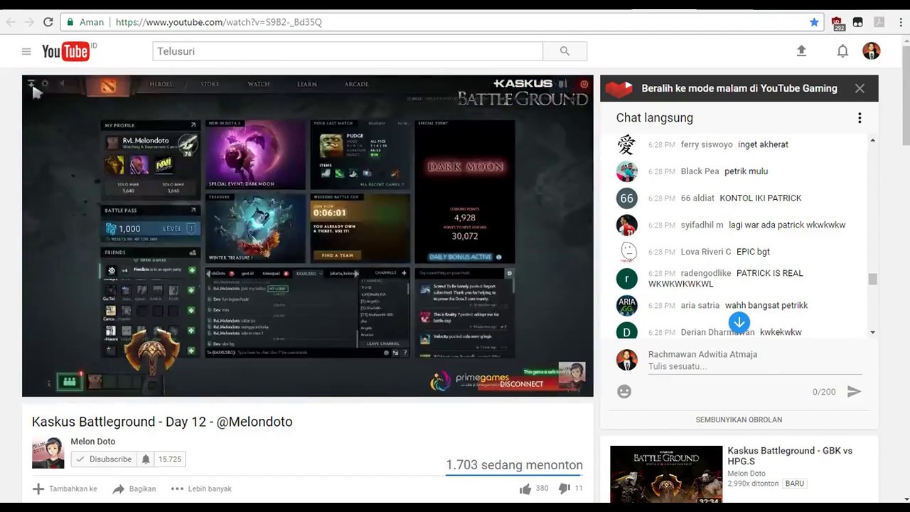 Momen Lucu Melondoto Ngamuk Gan (Melondoto Funny Moments) #1