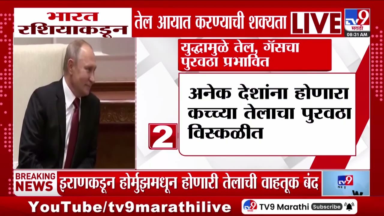 India | भारत रशियाकडून तेल आयात करण्याची शक्यता,इराण-अमेरिका युद्धाचा भारतावर परिणाम