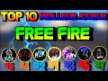 Top 10 des meilleurs joueurs sur free fire