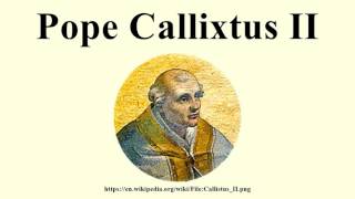 Pope Callixtus II