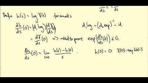 Lie groups and Lie algebras: Little g as a tangent space