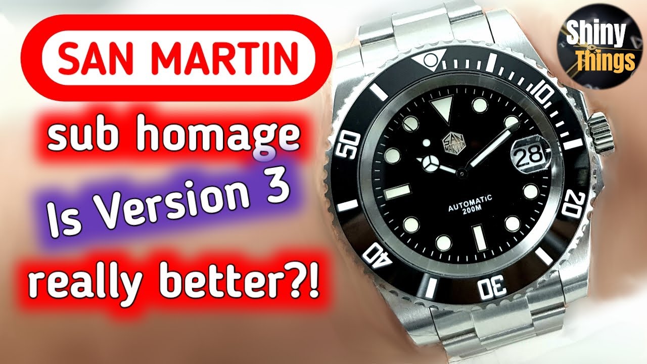 Is Version 3 Really Better?! - San Martin Submariner Homage V3 Unboxing