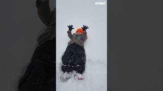 At least he tried 😂 #shorts #fail #funny #snow #snowangel #kyoot #funny #funnyandcrazykids