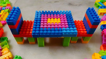 Satisfying DIY Table, Chairs /ASMR Building Blocks/block game/lego building fun #asmr#buildingblocks