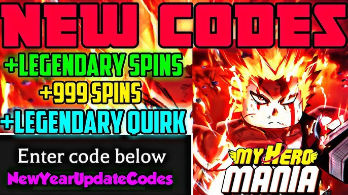 14 Codes] This NEW LEGENDARY CODE For MY HERO MANIA Gives Insane FREE SPINS  