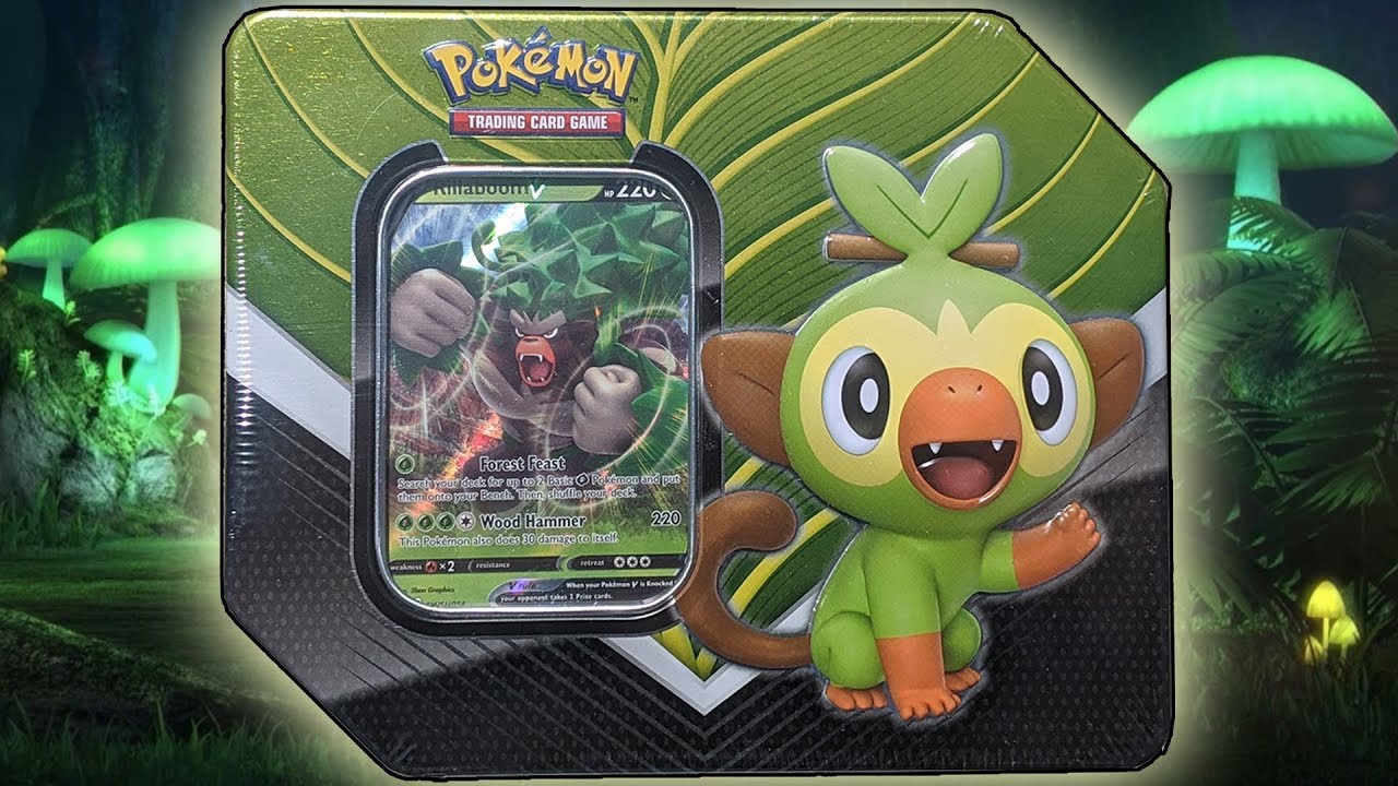 Pokemon Rillaboom V Galar Partners Tin Opening!