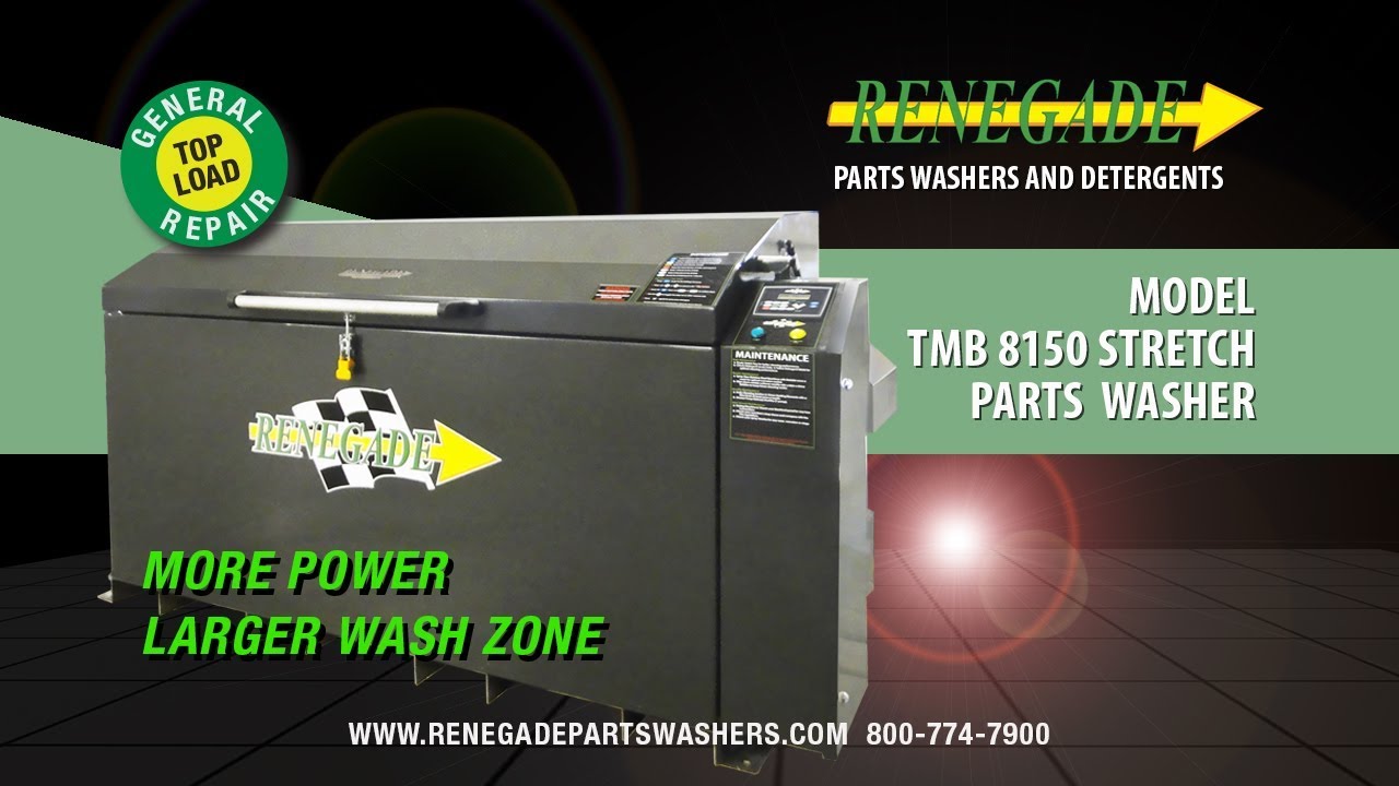 Renegade Parts Washers TMB 8150 Stretch Automatic Top Load Parts Washer