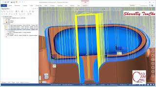 Mastercam Tutorial 2024 Surfce Finishing  3D High Speed Waterline