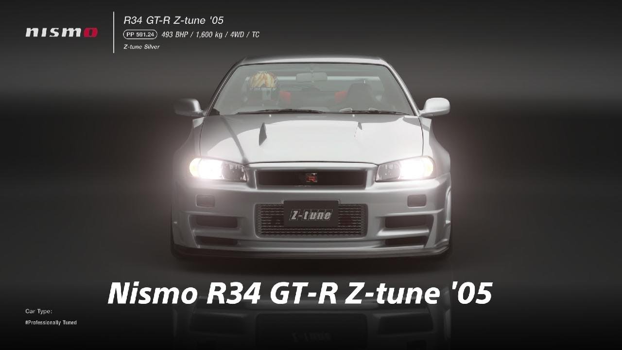 Nismo R34 GT-R Z-tune '05 | Gran Turismo 7 PS5 Pro - YouTube