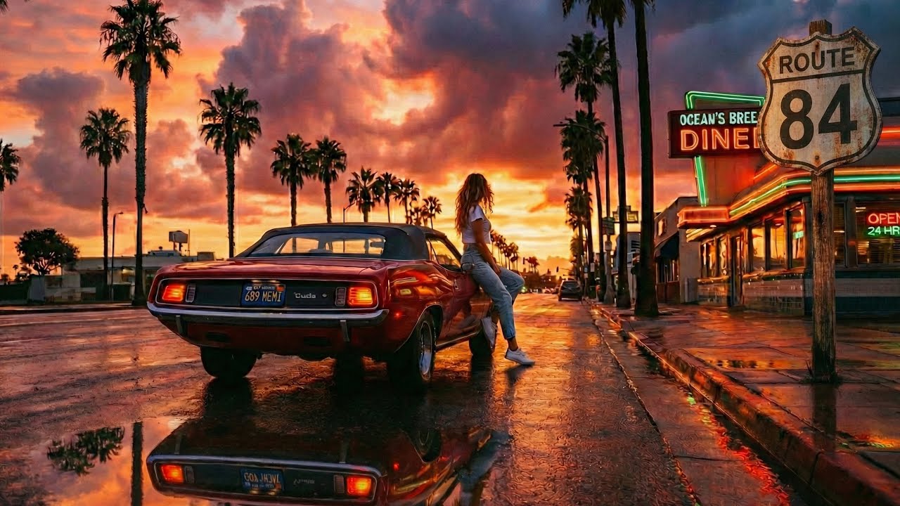 Route84FM – Driftline | 60min Cinematic Synth Deep House Slow, Night Drive Mood