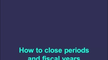 Sage X3  — How to close periods and year