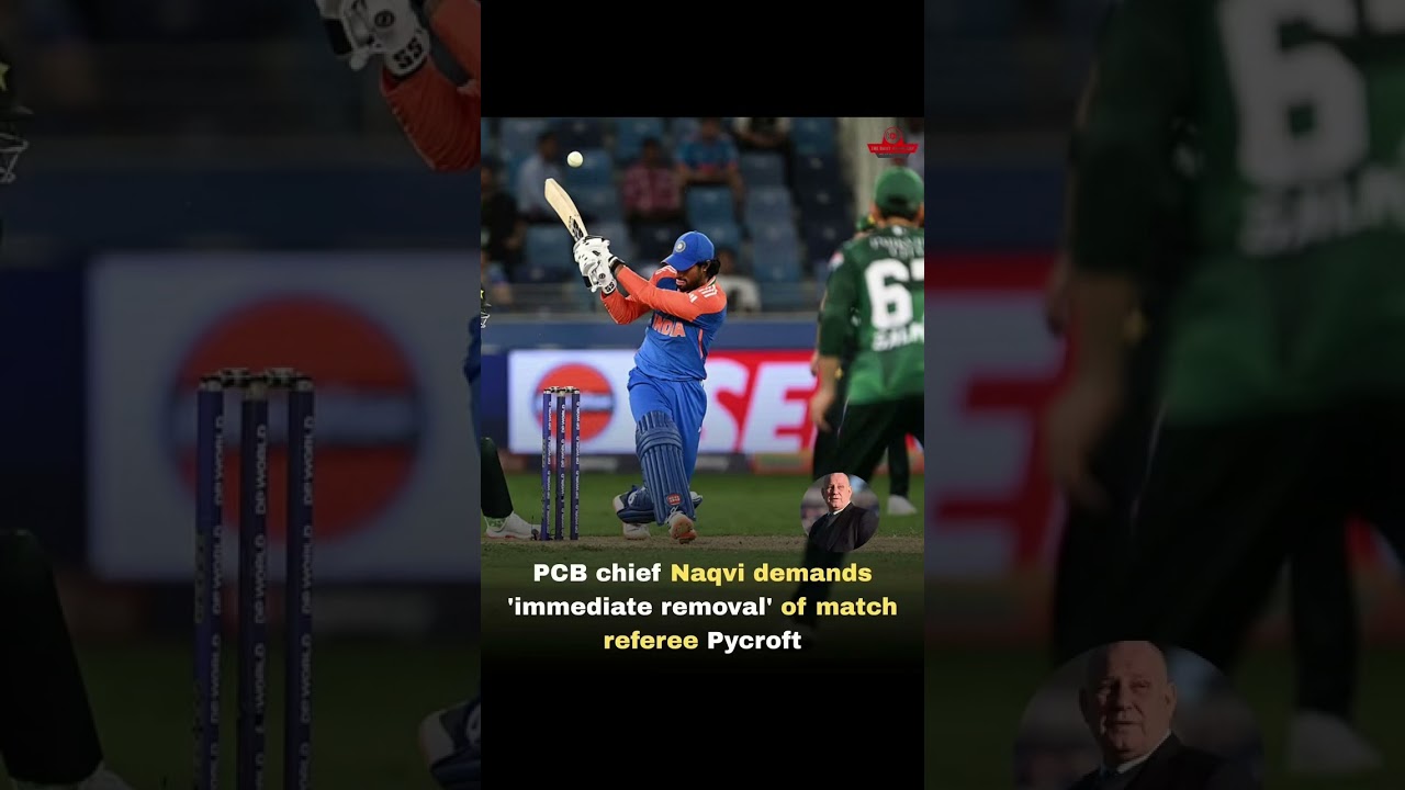 PCB Chief Naqvi Demands Removal of ICC Match Referee Pycroft | Big Cricket Controversy