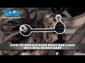 How to Replace Rear Sway Bar Links 2013-2016 Dodge Dart