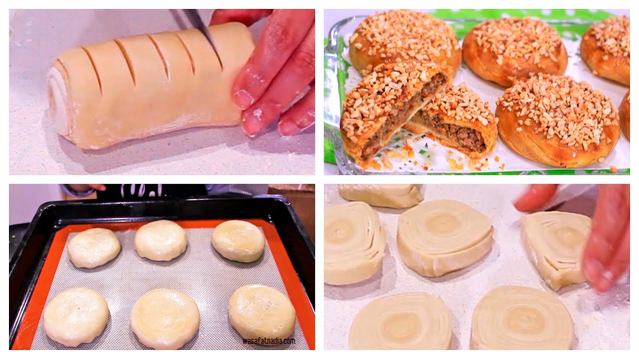 حصريا بسطيلات صغار بالعجين المورق العجيب ساهل وافضل من ورقة البسطيلة