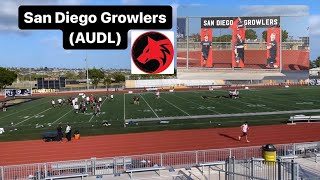 Khayle watches San Diego Growlers ultimate frisbee! (AUDL)