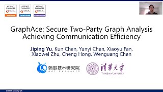 USENIX Security '25 - GraphAce: Secure Two-Party Graph Analysis Achieving Communication Efficiency
