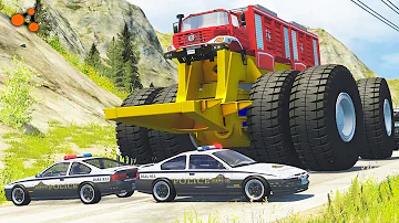 Beamng drive - Giants Machines Crushes Cars #2