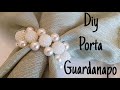 Diy porta guardanapo  de pérolas trançado