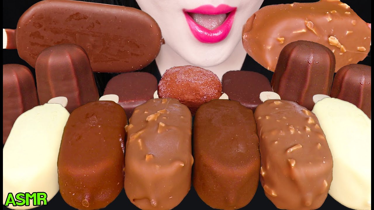 Ready go to ... https://youtu.be/lCH-jnDyKqU [ ASMR MAGNUM ICE CREAM, CHOCOLATE MARSHMALLOW, CHOCOLATE CRACKING ë§¤ê·¸ë ìì´ì¤í¬ë¦¼, ì´ì½ë¦¿ ë§ì¬ë©ë¡ì° ë¨¹ë°© MUKBANG]