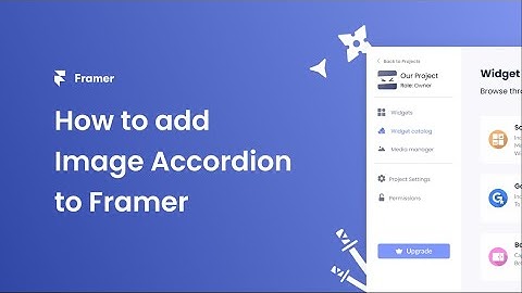 How to add an Image Accordion to Framer