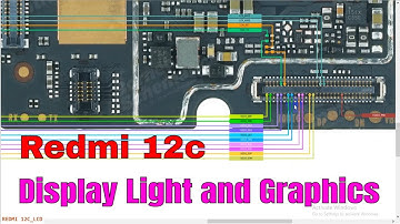 Redmi 12c Display Light and Graphics problem | Redmi 12c LCD Hardware Diagram, jumper ways