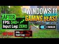 Windows 11 Gaming Optimization 2026 | Boost FPS, Fix Lag &amp; Stutter (Best Settings)