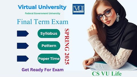 Final Term Exam | Syllabus, Pattern & Duration | Spring 2025 | Virtual University of Pakistan