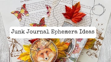 Junk Journal Ephemera Ideas/Fast Flow Stitching/Stitching with Sewing Machine/International Collab