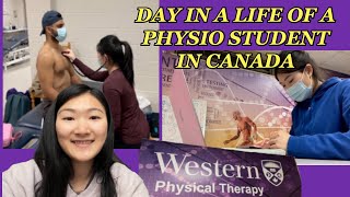 DAY IN A LIFE OF A PT/PHYSIO STUDENT IN CANADA | lab practice, studying, basketball game
