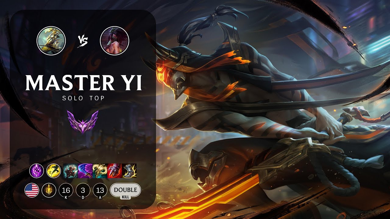 Master Yi Top vs Akali - NA Master Patch 13.24 - YouTube