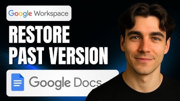 How to Restore a Past Version in Google Docs Using Google Workspace (Tutorial 2025)