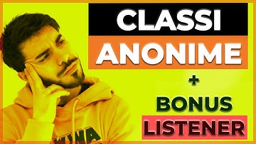 Le CLASSI ANONIME in Java. Imparale ORA in modo FACILE E VELOCE e fai MENO FATICA