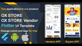 OX STORE 2 apps in one product, customers app and sellers app | Flutter UI Template screenshot 3