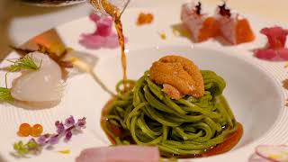 Japanese Food - 100% Handmade Matcha Soba Noodles Kiyoshi Singapore