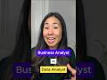 What’s the difference between a business analyst and data analyst? #dataanalytics #businessanalyst