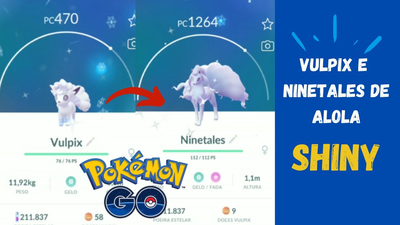 Troco minha ninetales Shiny por um vulpix de alola Shiny