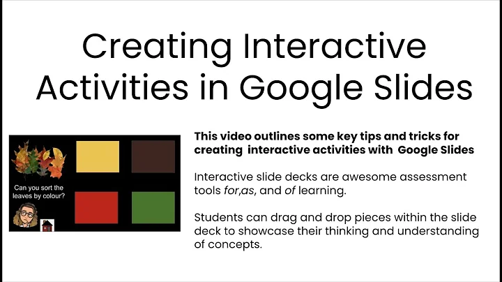 Creating Interactive Activities in Google Slides