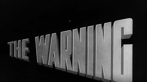 The Warning (1939)- British Air Raid Precautions Video BFI