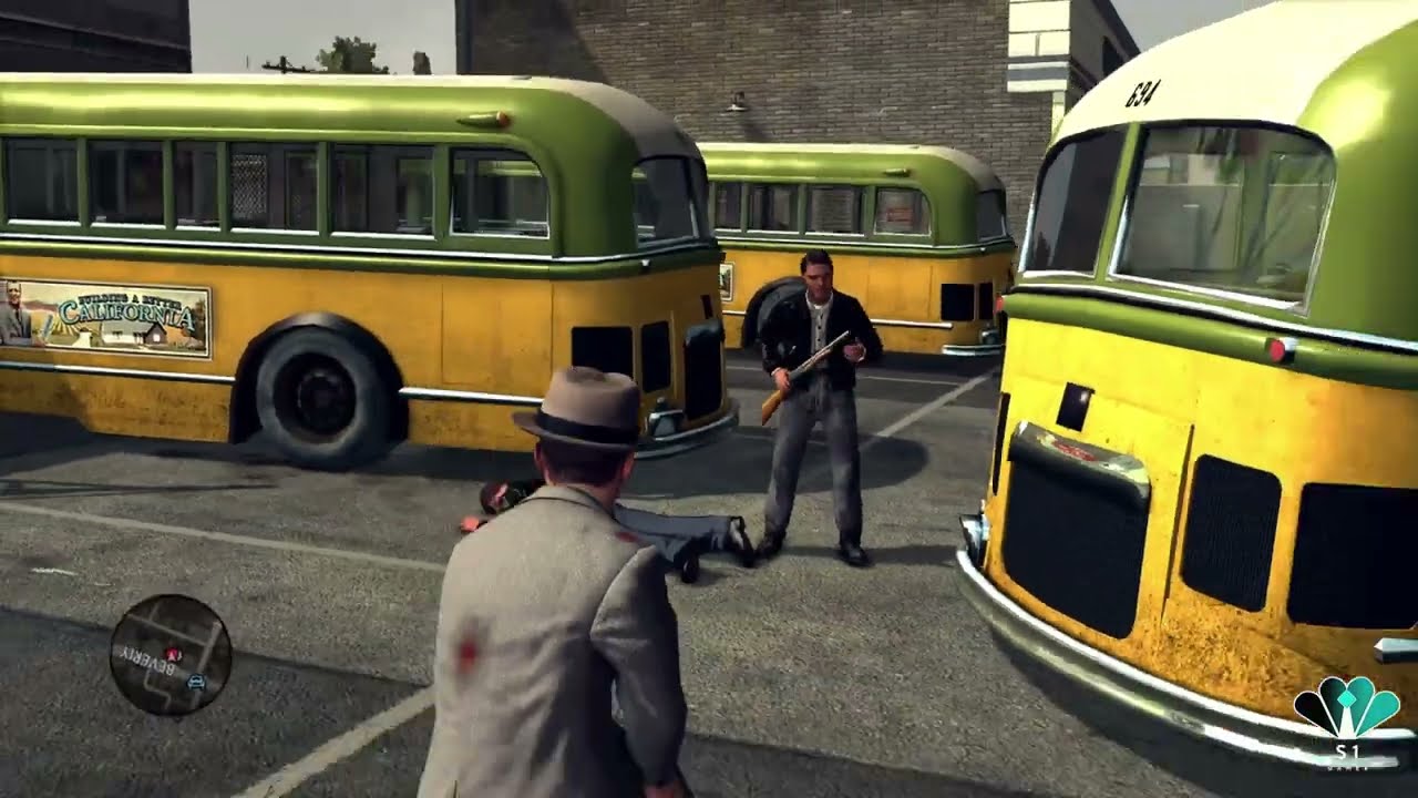 [S1GAMER] - L.A Noire [ STREET CRIMES ] - BUS STOP SHOOTING