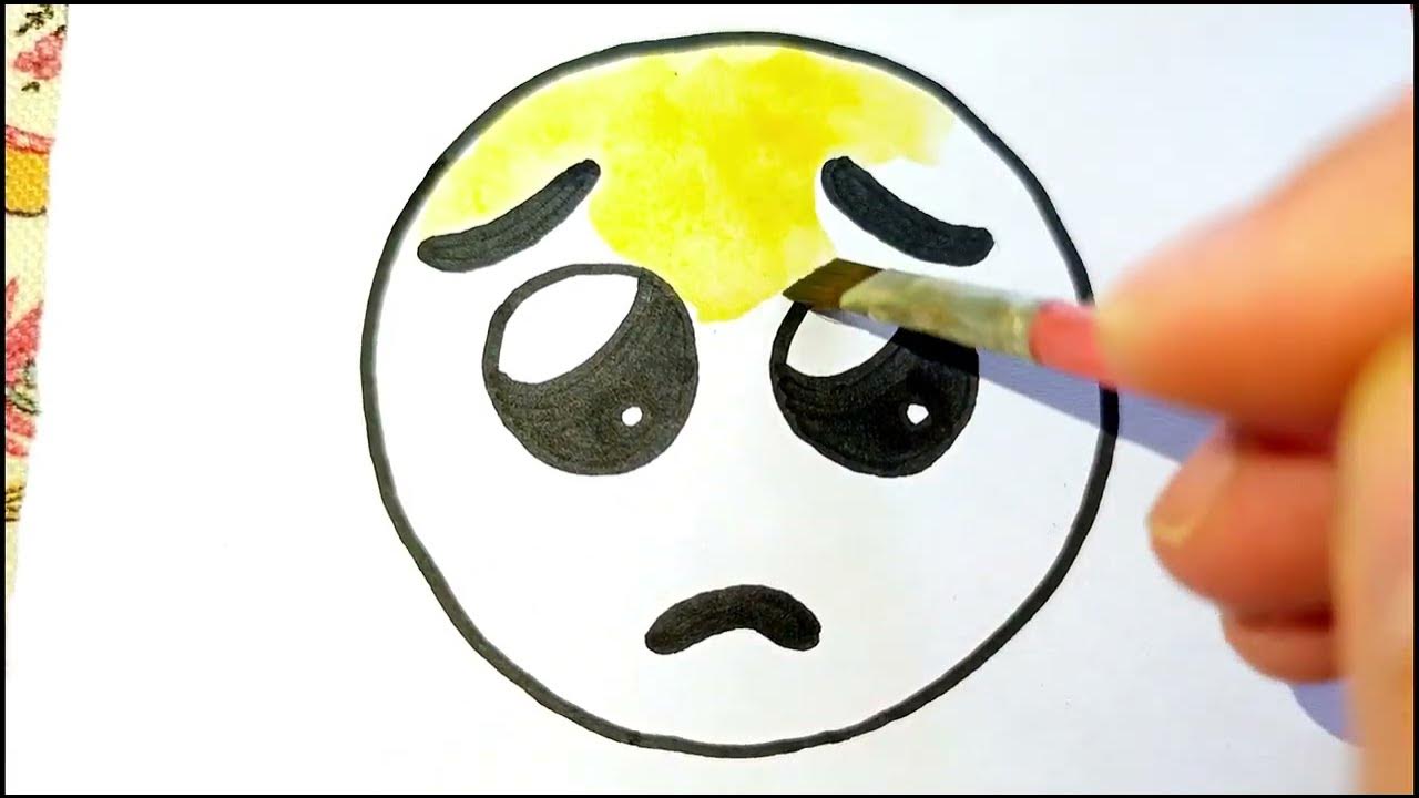 WhatsApp smileys π₯Ί||How to draw smiley face easy||Drawing tutorial ...