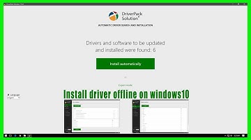 how to install drivers using driverpack solution offline on windows10 full video tutorial