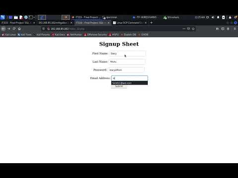 IT333 Final Project   S1T4 GET Method Data Entry & Wireshark Capture