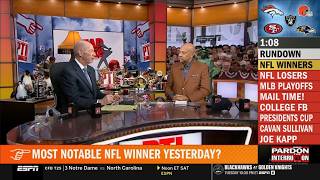 Pardon the Interruption | WILBON GOES OFF! Who Was BIGGEST WINNER Browns, Ravens, Raiders or 49ers
