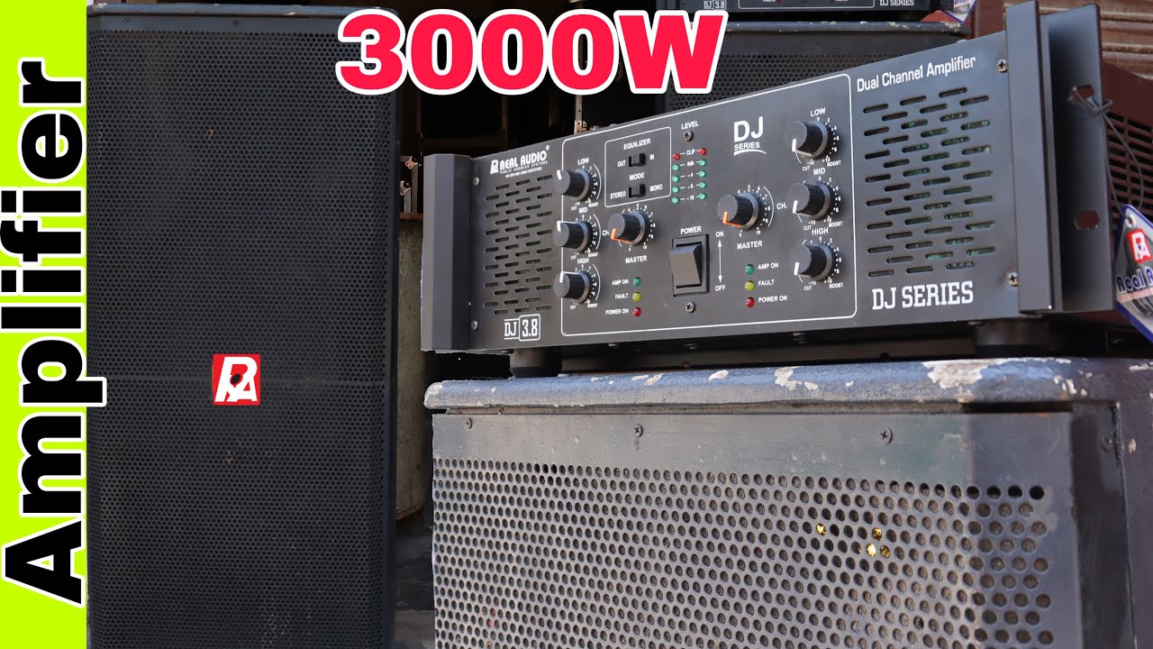 3000w DJ Amplifier//Real Audio DJ3.8 YouTube