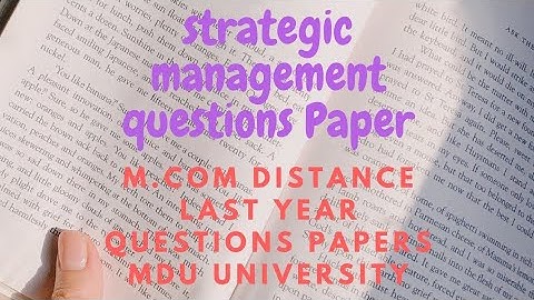 M. Com distance paper  2020