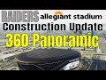 Las Vegas Raiders Allegiant Stadium Construction Update 360 Panoramic