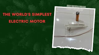 The world's simplest electric motor. by GP DIY 87 views 2 months ago 1 minute, 31 seconds