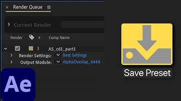 How to save Output Template as preset in After Effects Render Queue